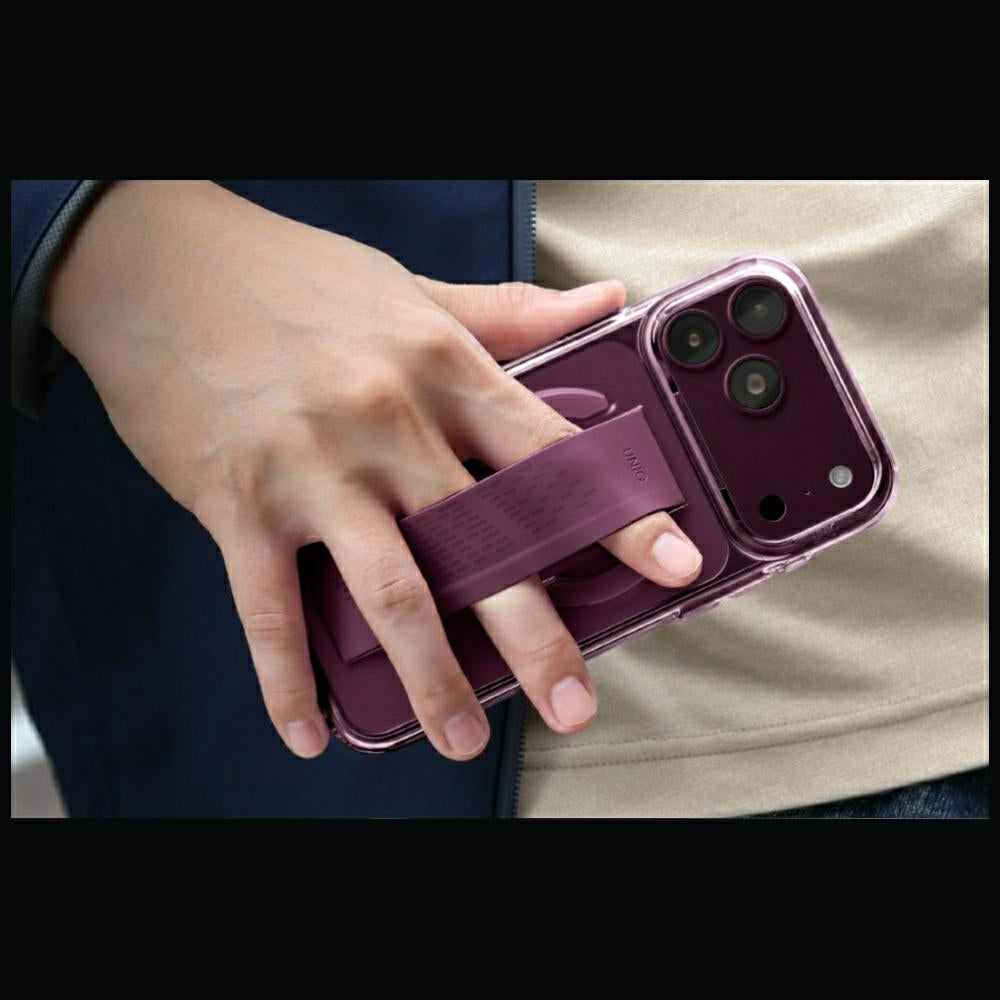 Uniq Heldro Air Magclick Charging dėklas iPhone 18 Pro Max / 17 Pro Max - bordo -- iPhone 18 Pro Max / iPhone 17 Pro Max