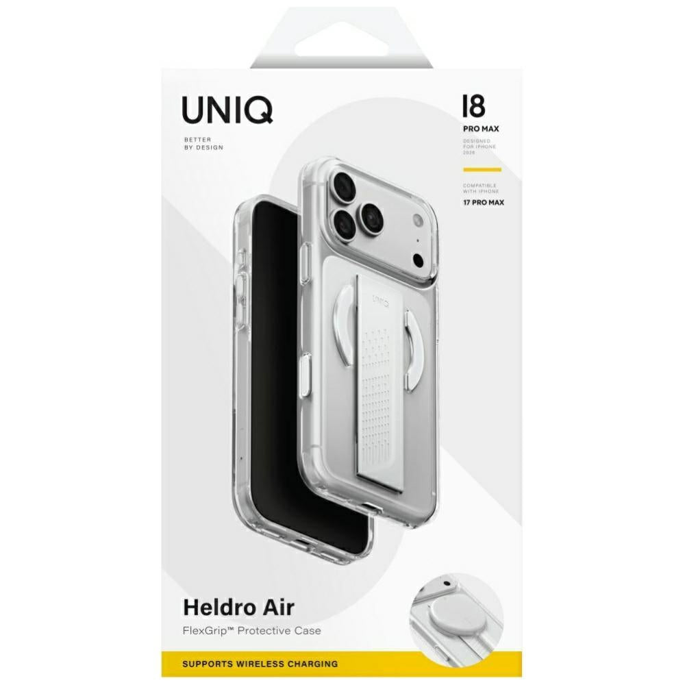 Uniq Heldro Air Magclick įkrovimo dėklas iPhone 18 Pro Max / 17 Pro Max - Skaidrus -- iPhone 18 Pro Max / iPhone 17 Pro Max