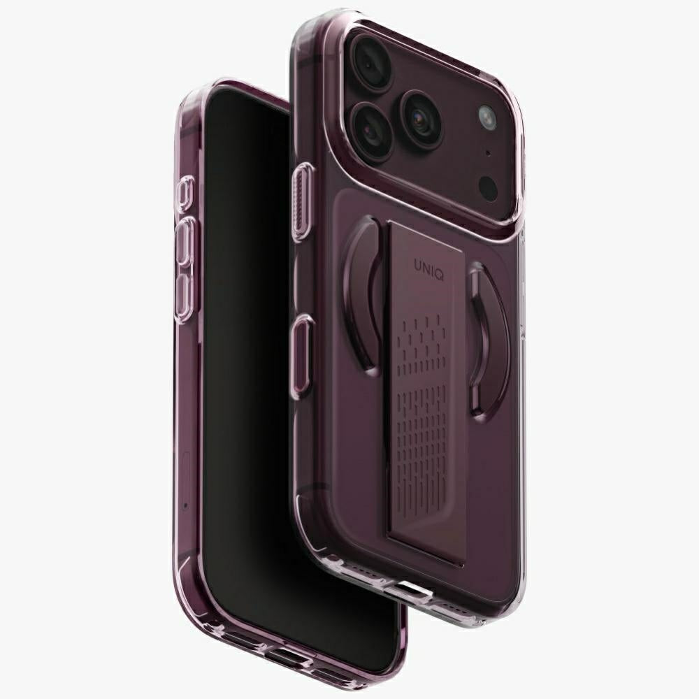 Uniq Heldro Air Magclick įkrovimo dėklas iPhone 18 Pro / 17 Pro - Bordo -- iPhone 18 Pro / iPhone 17 Pro
