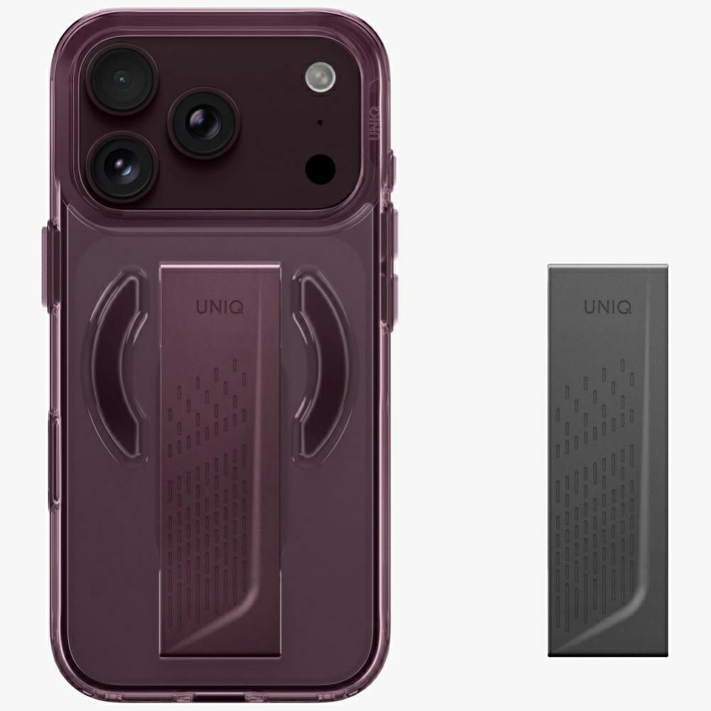 Uniq Heldro Air Magclick įkrovimo dėklas iPhone 18 Pro / 17 Pro - Bordo -- iPhone 18 Pro / iPhone 17 Pro