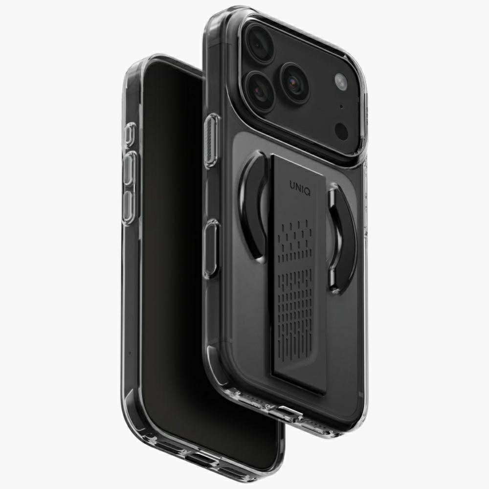 Uniq Heldro Air Magclick įkrovimo dėklas iPhone 18 Pro / 17 Pro - Juodas -- iPhone 18 Pro / iPhone 17 Pro