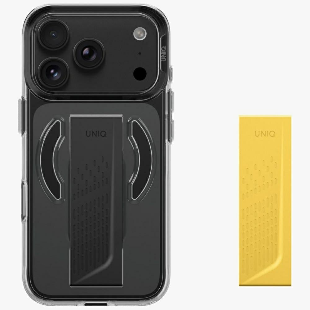 Uniq Heldro Air Magclick įkrovimo dėklas iPhone 18 Pro / 17 Pro - Juodas -- iPhone 18 Pro / iPhone 17 Pro