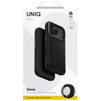 Uniq Keva Magclick įkrovimo dėklas iPhone 18 Pro / 17 Pro - Juoda -- iPhone 18 Pro / iPhone 17 Pro