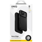 Uniq Keva EDGE Magclick įkrovimo dėklas iPhone 18 Pro / 17 Pro - Juoda -- iPhone 18 Pro / iPhone 17 Pro