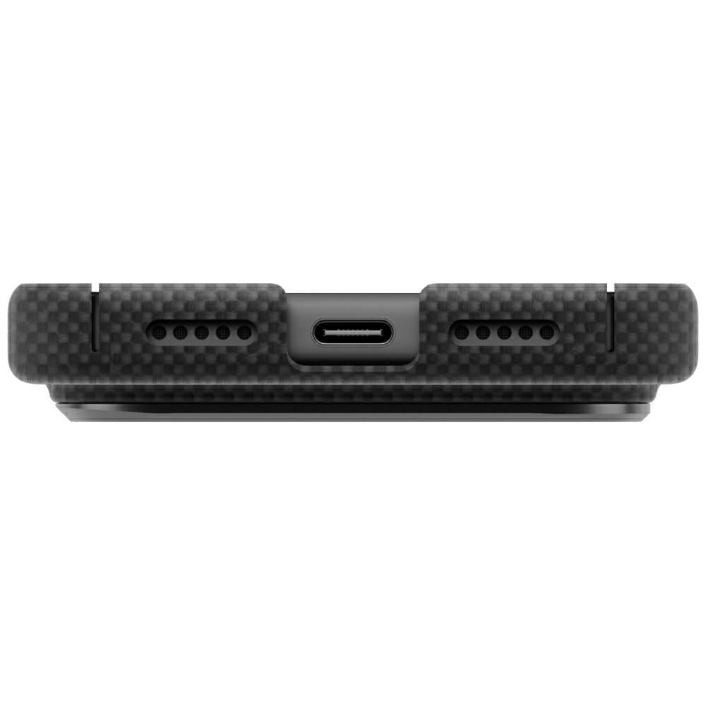 Uniq Keva EDGE Magclick įkrovimo dėklas iPhone 18 Pro / 17 Pro - Juoda -- iPhone 18 Pro / iPhone 17 Pro