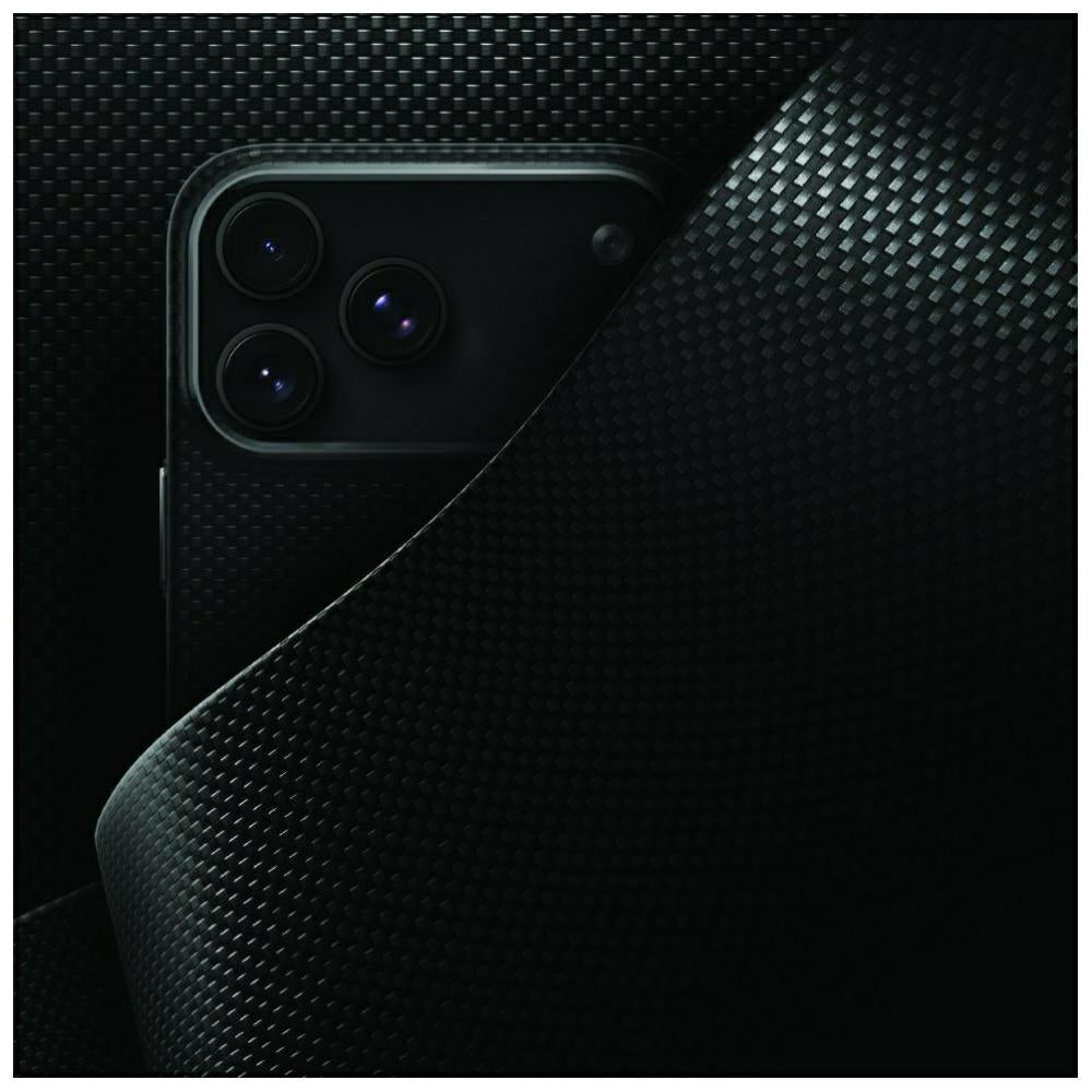 Uniq Keva EDGE Magclick įkrovimo dėklas iPhone 18 Pro / 17 Pro - Juoda -- iPhone 18 Pro / iPhone 17 Pro