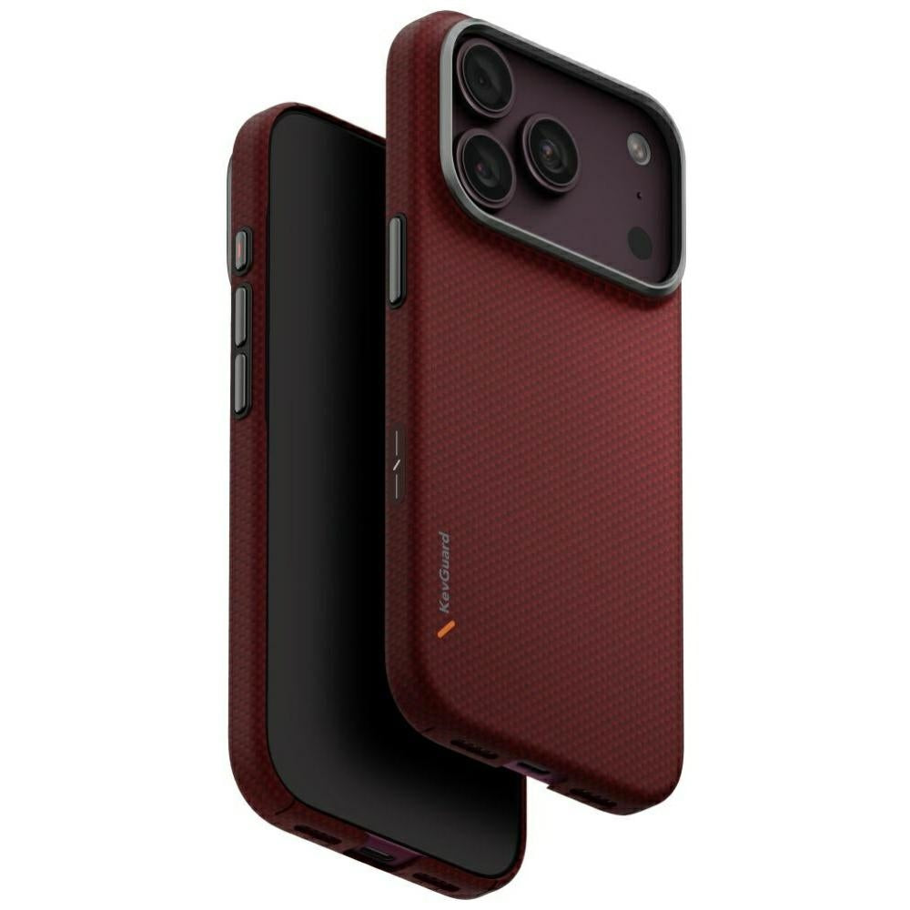 Uniq Keva EDGE Magclick įkrovimo dėklas iPhone 18 Pro / 17 Pro - Raudona -- iPhone 18 Pro / iPhone 17 Pro