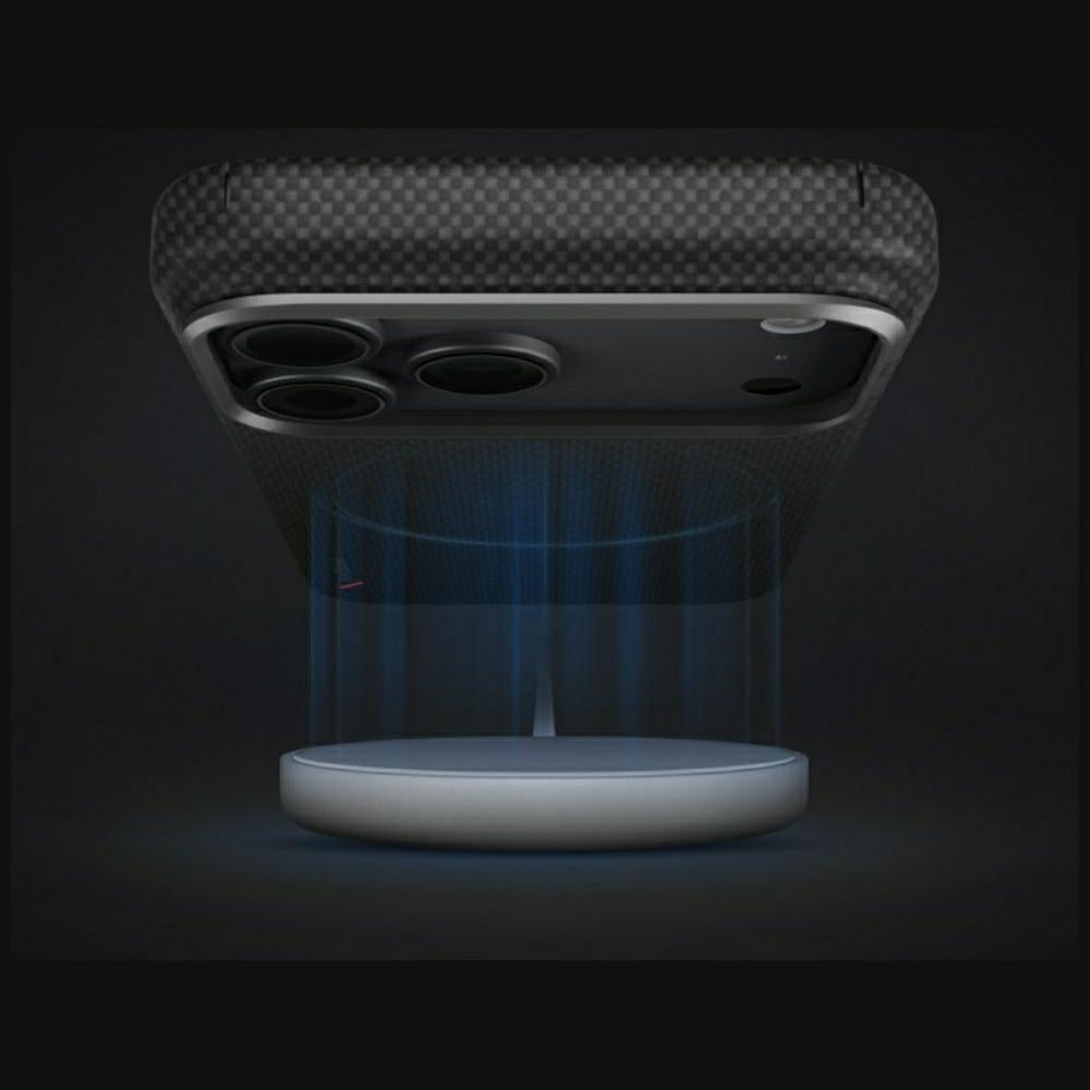 Uniq Keva EDGE Magclick įkrovimo dėklas iPhone 18 Pro / 17 Pro - Raudona -- iPhone 18 Pro / iPhone 17 Pro