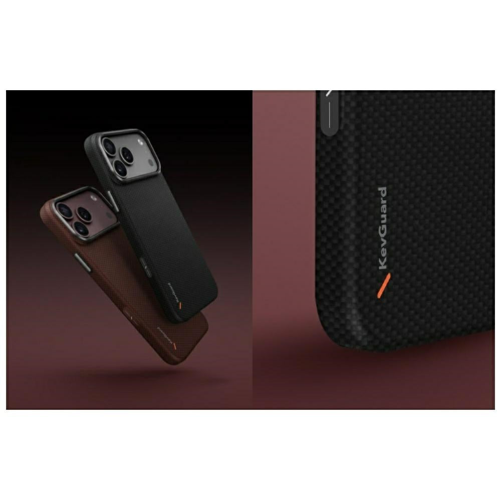 Uniq Keva EDGE Magclick įkrovimo dėklas iPhone 18 Pro / 17 Pro - Raudona -- iPhone 18 Pro / iPhone 17 Pro