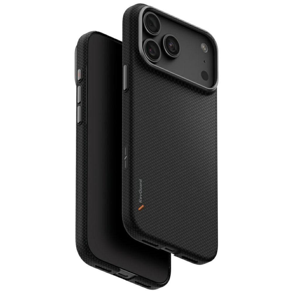 Uniq Keva EDGE Magclick įkrovimo dėklas iPhone 18 Pro Max / 17 Pro Max - Juoda -- iPhone 18 Pro Max / iPhone 17 Pro Max