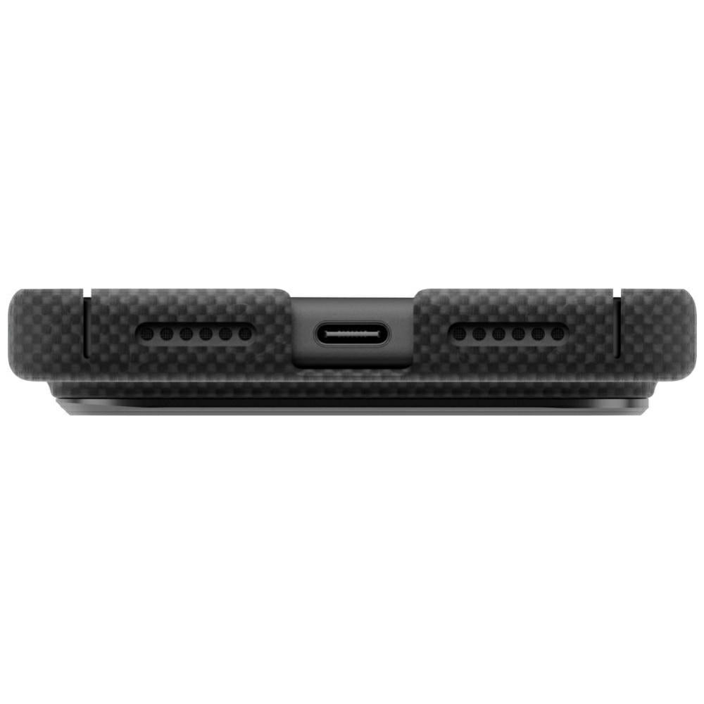 Uniq Keva EDGE Magclick įkrovimo dėklas iPhone 18 Pro Max / 17 Pro Max - Juoda -- iPhone 18 Pro Max / iPhone 17 Pro Max