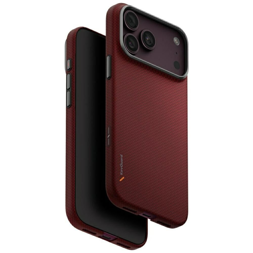 Uniq Keva EDGE Magclick šarginimo dėklas iPhone 18 Pro Max / 17 Pro Max - Raudona -- iPhone 18 Pro Max / iPhone 17 Pro Max
