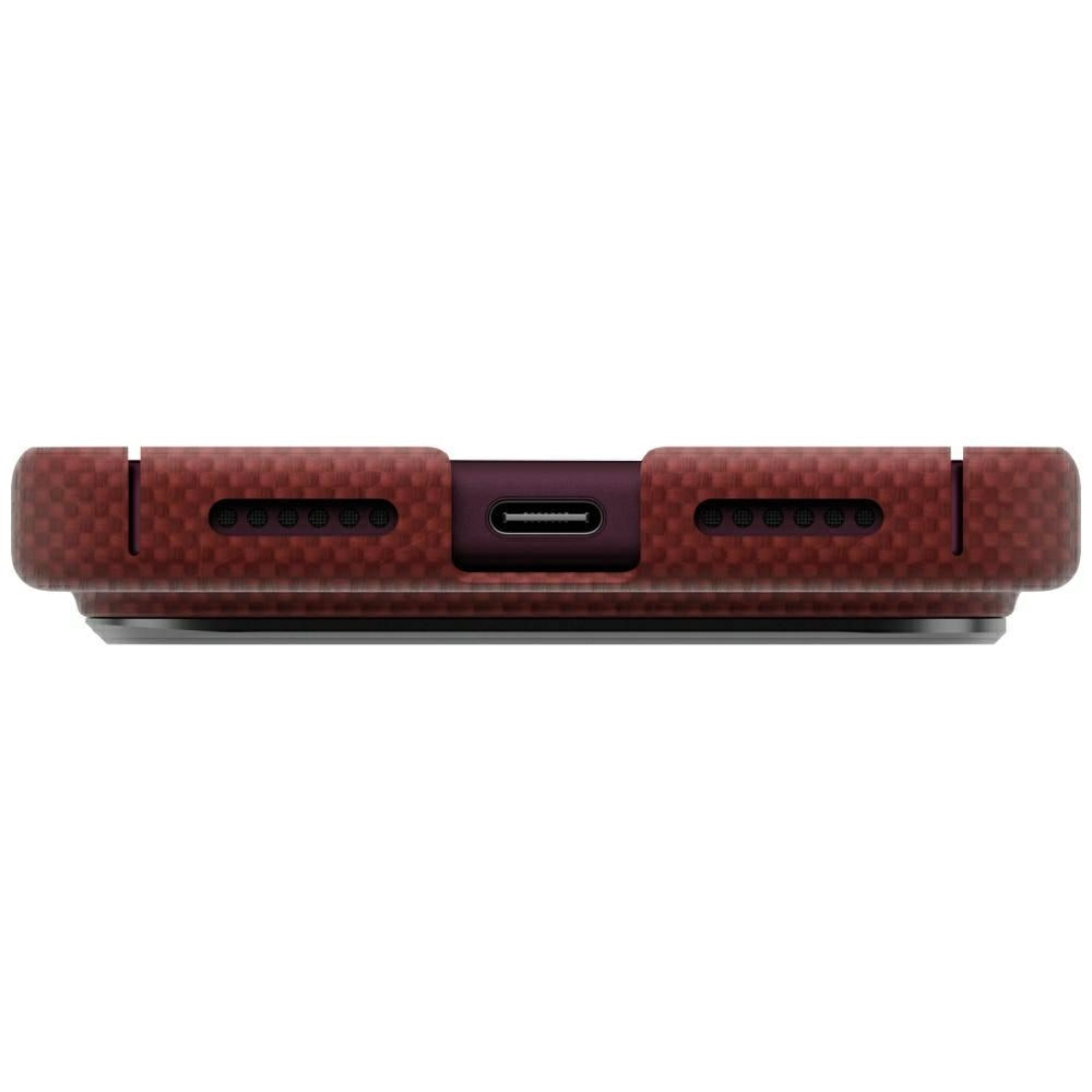 Uniq Keva EDGE Magclick šarginimo dėklas iPhone 18 Pro Max / 17 Pro Max - Raudona -- iPhone 18 Pro Max / iPhone 17 Pro Max