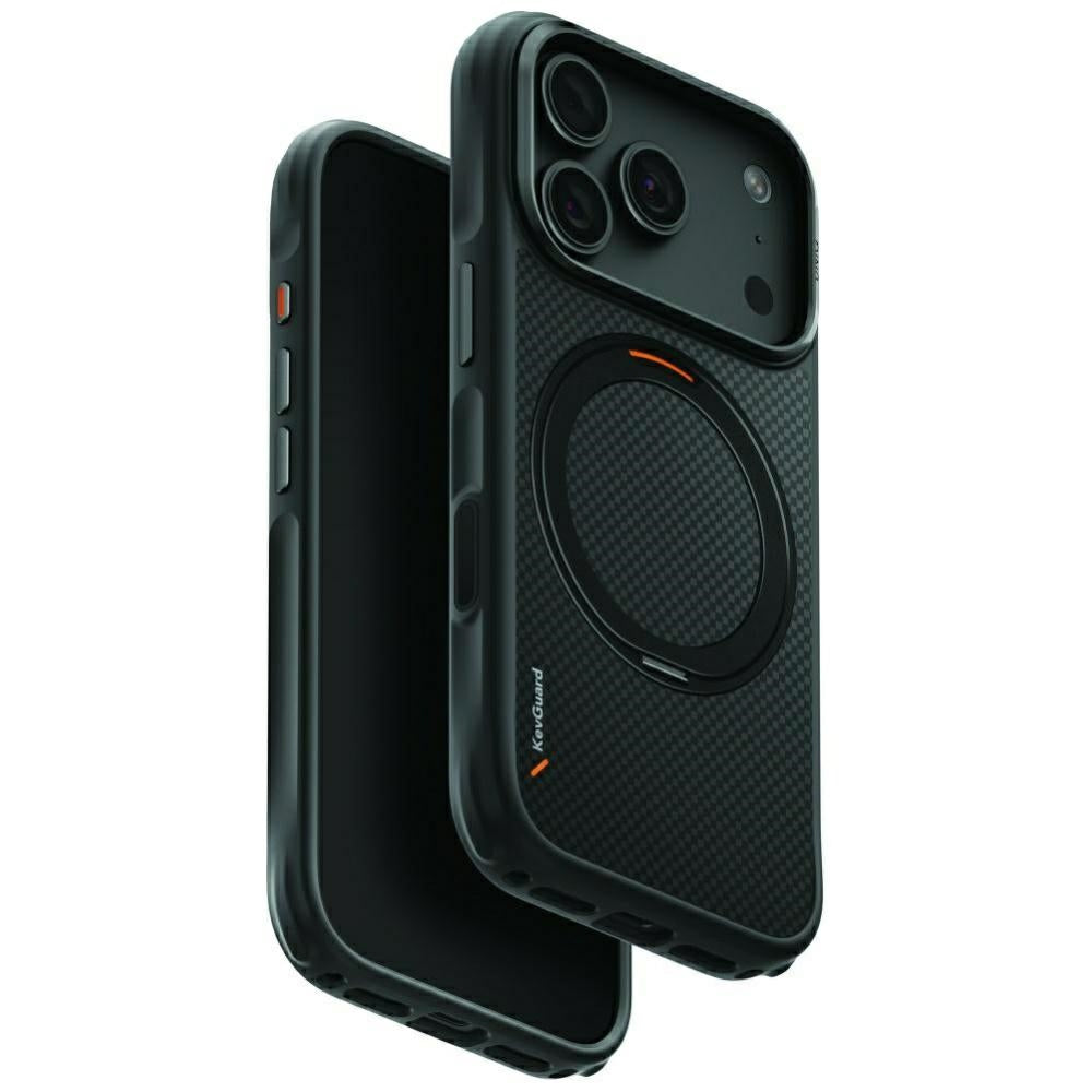 Uniq Keva Mov Magclick šarginimo dėklas iPhone 18 Pro / 17 Pro - Juoda -- iPhone 18 Pro / iPhone 17 Pro