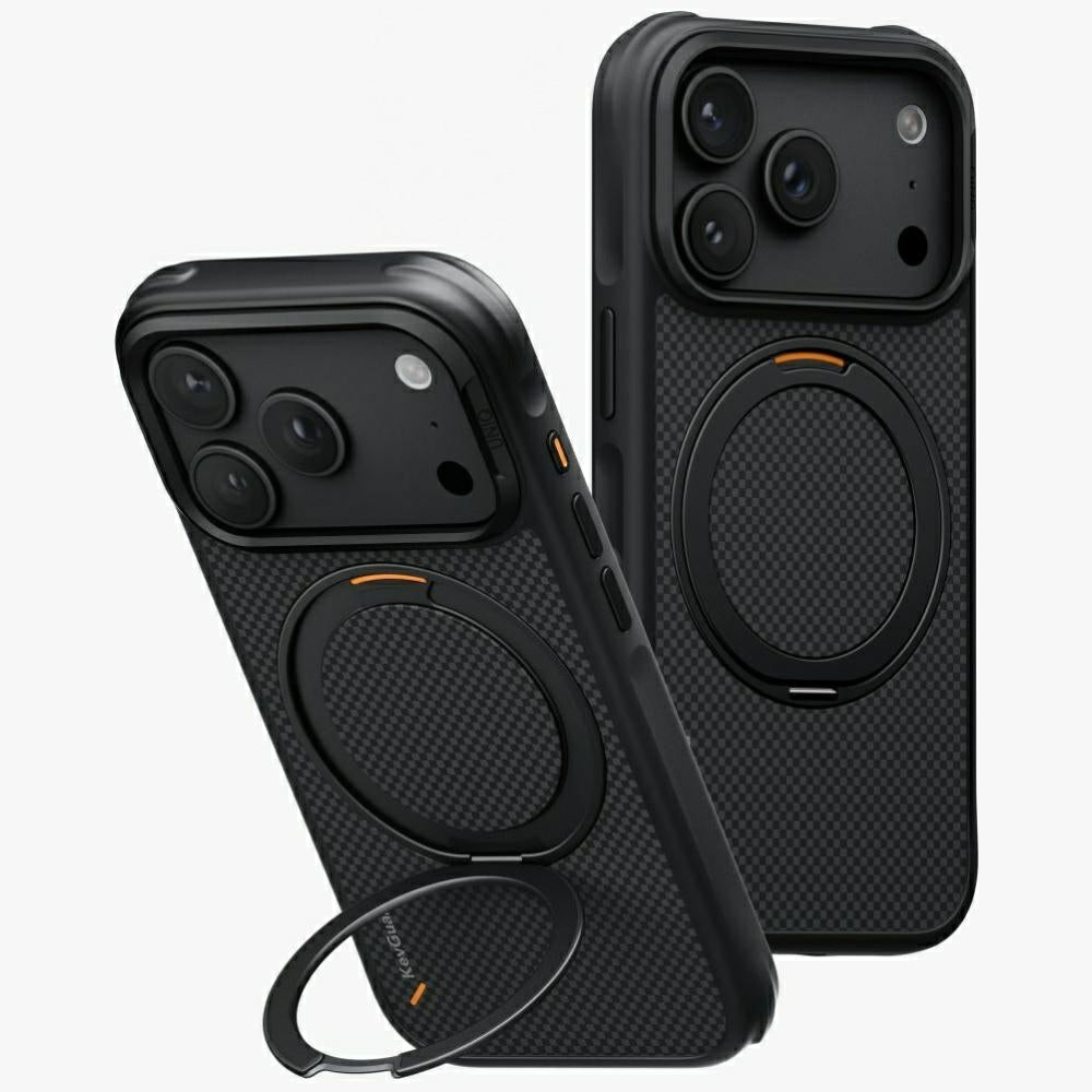 Uniq Keva Mov Magclick šarginimo dėklas iPhone 18 Pro / 17 Pro - Juoda -- iPhone 18 Pro / iPhone 17 Pro
