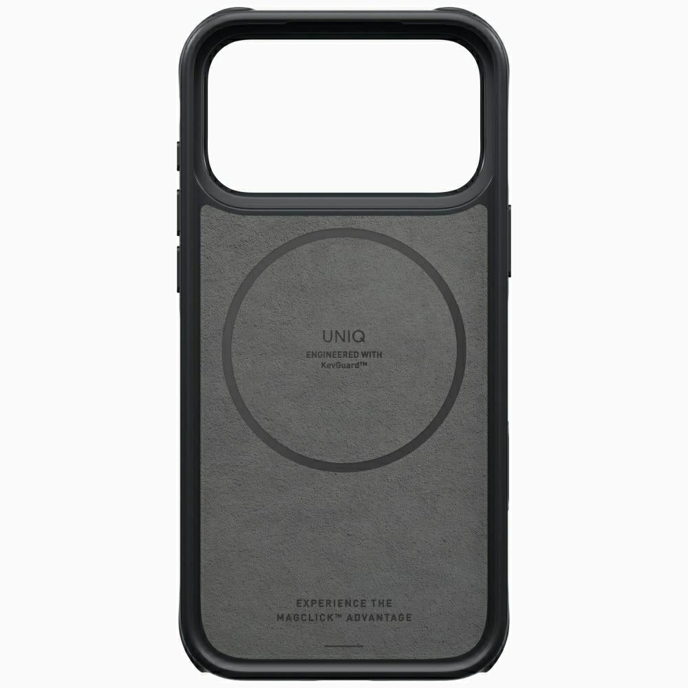 Uniq Keva Mov Magclick šarginimo dėklas iPhone 18 Pro Max / 17 Pro Max - Juoda -- iPhone 18 Pro Max / iPhone 17 Pro Max
