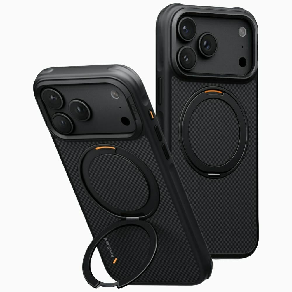 Uniq Keva Mov Magclick šarginimo dėklas iPhone 18 Pro Max / 17 Pro Max - Juoda -- iPhone 18 Pro Max / iPhone 17 Pro Max
