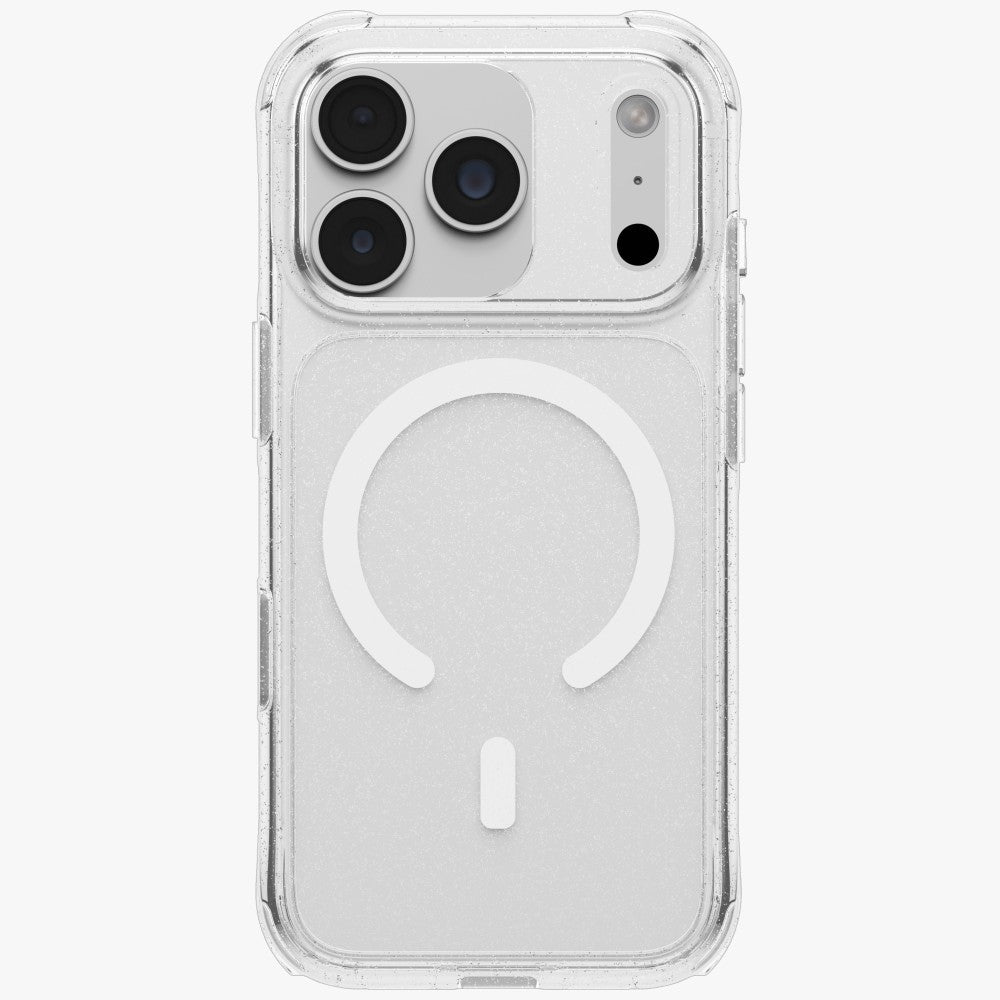 Uniq LifePro Xtreme Magclick šarginimo dėklas iPhone 18 Pro / 17 Pro - Skaidrus su blizgesiu -- iPhone 18 Pro / iPhone 17 Pro