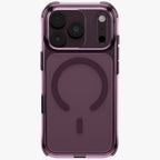 Uniq LifePro Xtreme Magclick Charging dėklas skirtas iPhone 18 Pro / 17 Pro – Skaidrus Burgundo raudvas -- iPhone 18 Pro...