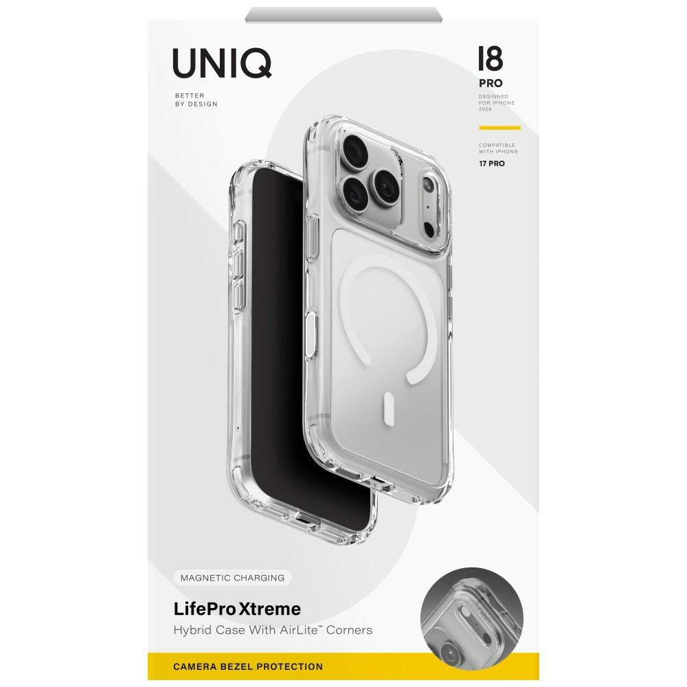 Uniq LifePro Xtreme Magclick Charging Case skirtas iPhone 18 Pro / 17 Pro - Skaidrus -- iPhone 18 Pro / iPhone 17 Pro