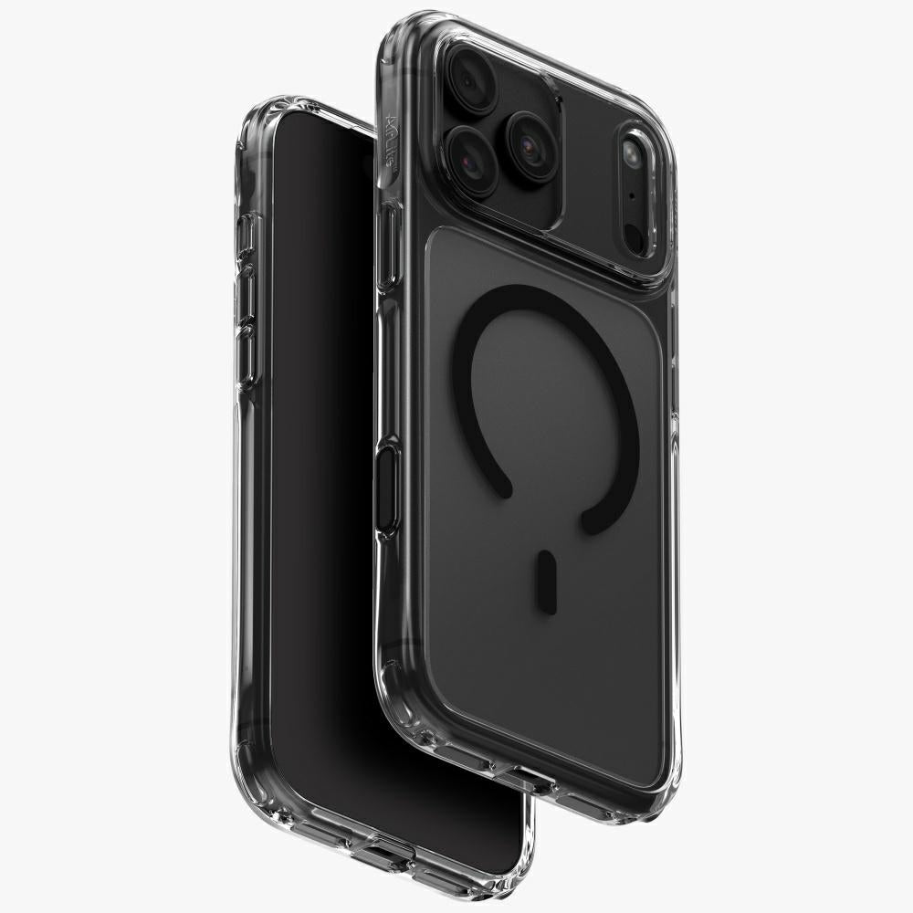 Uniq LifePro Xtreme Magclick Charging dėklas skirtas iPhone 18 Pro Max / 17 Pro Max – Skaidrus Juodas -- iPhone 18 Pro...