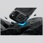 Uniq LifePro Xtreme Magclick Charging dėklas skirtas iPhone 18 Pro Max / 17 Pro Max – Skaidrus Juodas -- iPhone 18 Pro...