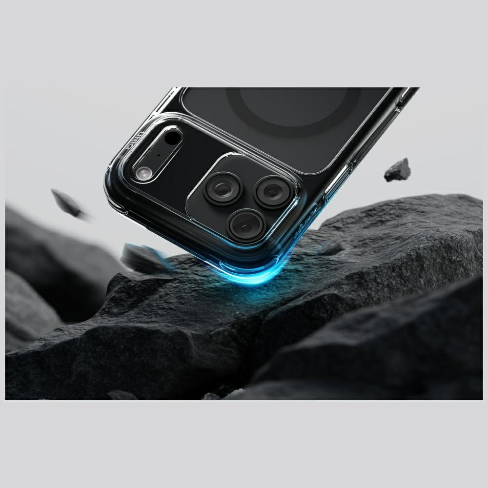 Uniq LifePro Xtreme Magclick Charging dėklas skirtas iPhone 18 Pro Max / 17 Pro Max – Skaidrus Juodas -- iPhone 18 Pro...