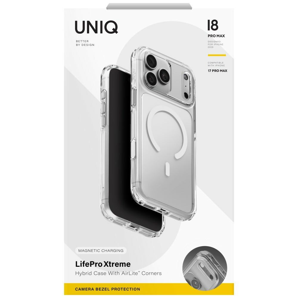 Uniq LifePro Xtreme Magclick Charging Case skirtas iPhone 18 Pro Max / 17 Pro Max - Skaidrus -- iPhone 18 Pro Max /...