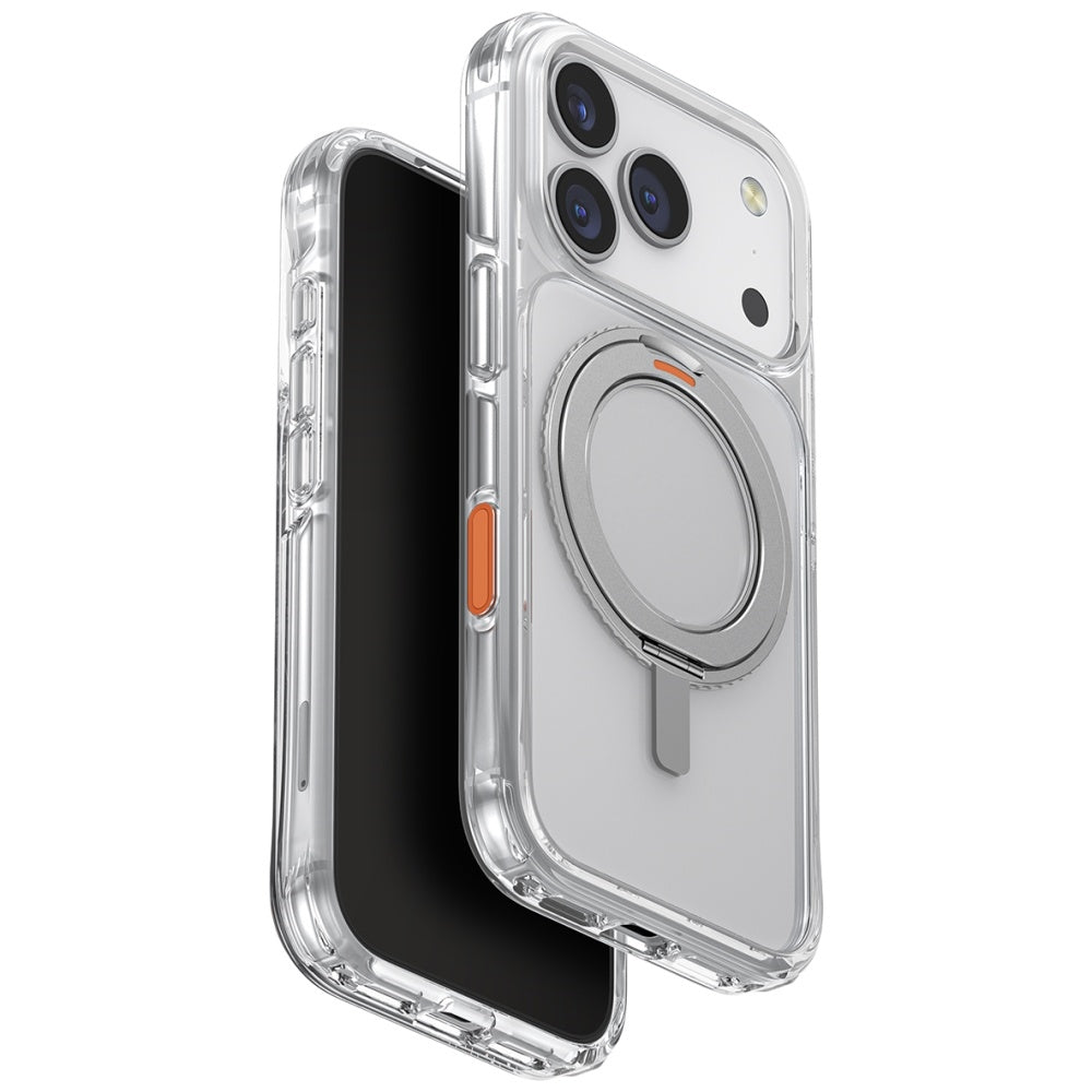 Uniq Swivix 360 besisukantis atraminis dėklas iPhone 17 Pro - Skaidrus -- iPhone 17 Pro