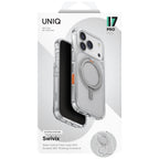 Uniq Swivix 360 besisukantis atraminis dėklas iPhone 17 Pro - Skaidrus -- iPhone 17 Pro