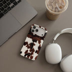 Tech-Protect Lamano MagSafe dėklas iPhone 18 Pro / 17 Pro - baltas ir rudas -- iPhone 18 Pro / iPhone 17 Pro