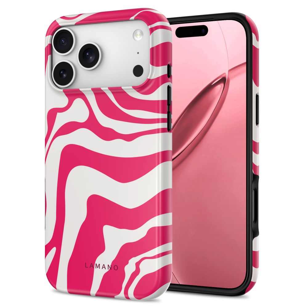 Tech-Protect Lamano MagSafe dėklas iPhone 18 Pro Max / 17 Pro Max - baltas ir rožinis -- iPhone 18 Pro Max / iPhone 17...