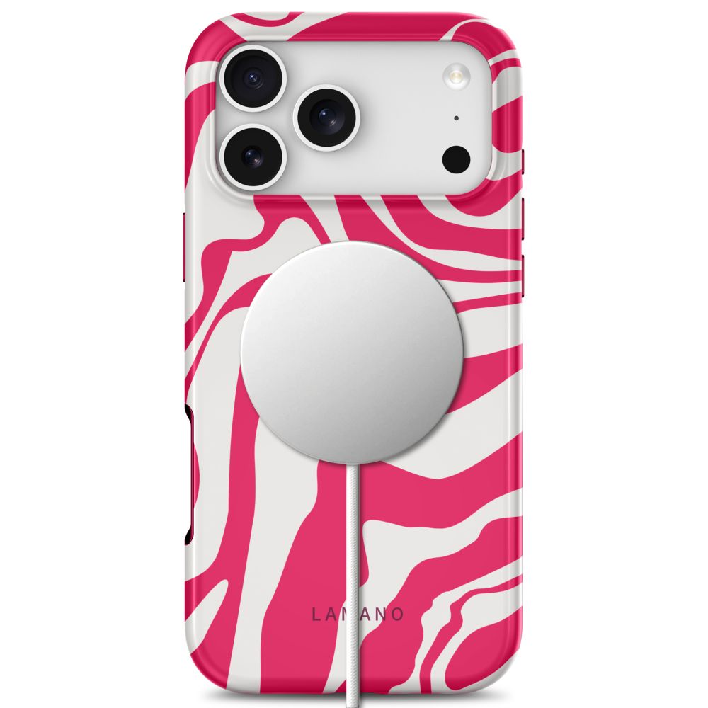 Tech-Protect Lamano MagSafe dėklas iPhone 18 Pro Max / 17 Pro Max - baltas ir rožinis -- iPhone 18 Pro Max / iPhone 17...