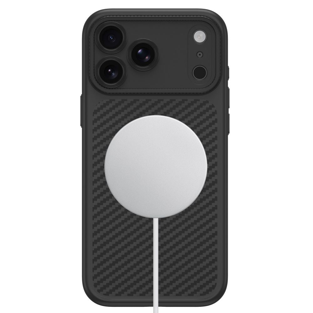 Tech-Protect MagCam MagSafe Carbon dėklas iPhone 18 Pro Max / 17 Pro Max - Juodas -- iPhone 18 Pro Max / iPhone 17 Pro Max