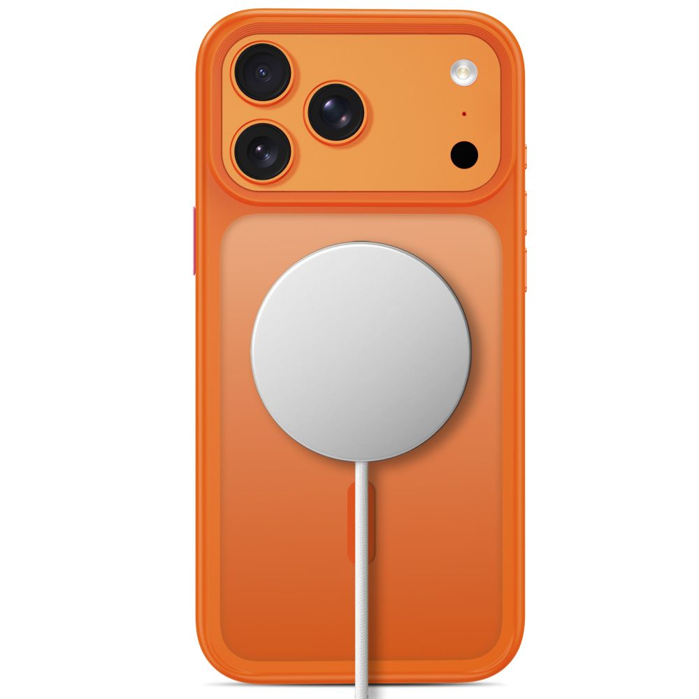 Tech-Protect Magmat MagSafe CC dėklas iPhone 18 Pro Max / 17 Pro Max - matinė oranžinė -- iPhone 18 Pro Max / iPhone 17...
