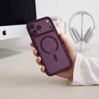 Tech-Protect Magmat Magsafe CC dėklas iPhone 18 Pro Max / 17 Pro Max - bordo matinis -- iPhone 18 Pro Max / iPhone 17 Pro Max