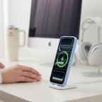 Tech-Protect Magmat Magsafe CC dėklas iPhone 18 Pro Max / 17 Pro Max - matinis šviesiai mėlynas -- iPhone 18 Pro Max /...