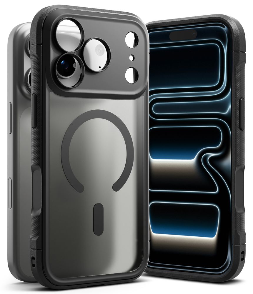Ringke Fusion Bold Magnetic MagSafe dėklas iPhone 18 Pro Max / 17 Pro Max - matinis juodas -- iPhone 18 Pro Max / iPhone...