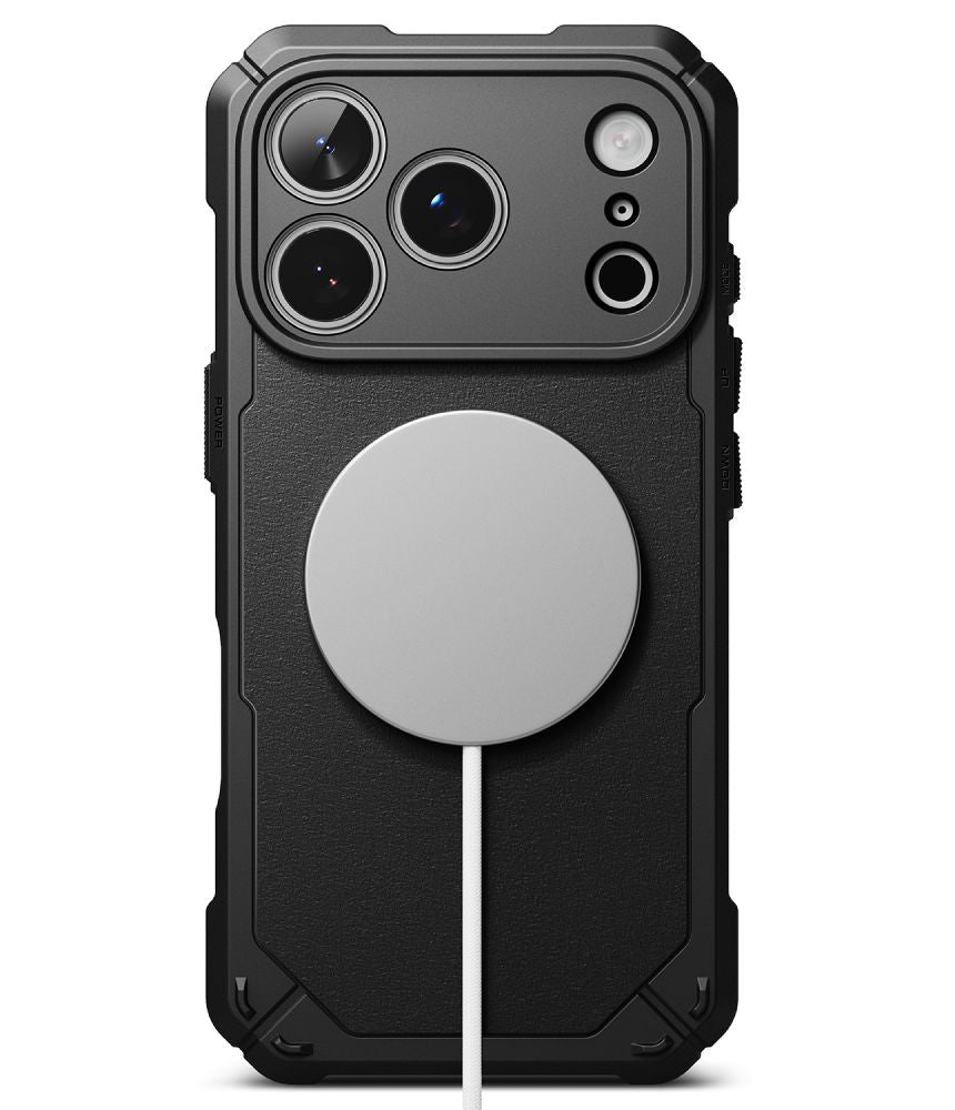 Ringke Rugged Gear Magnetic MagSafe dėklas iPhone 18 Pro Max / 17 Pro Max - juodas -- iPhone 18 Pro Max / iPhone 17 Pro Max