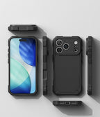 Ringke Rugged Gear Magnetic MagSafe dėklas iPhone 18 Pro Max / 17 Pro Max - juodas -- iPhone 18 Pro Max / iPhone 17 Pro Max