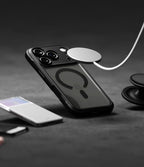 Ringke Fusion Bold Magnetic MagSafe dėklas iPhone 18 Pro / 17 Pro - matinis juodas -- iPhone 18 Pro / iPhone 17 Pro