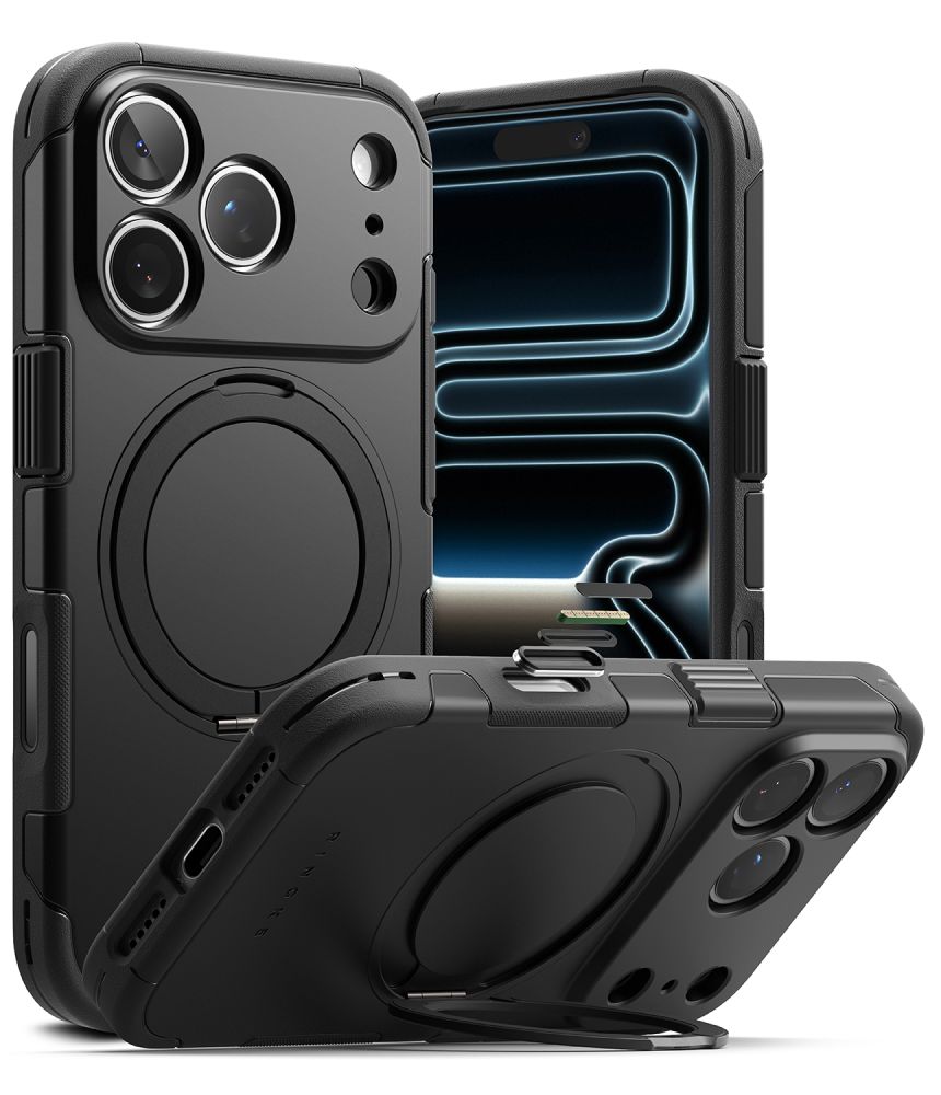 Ringke Alles MagSafe dėklas iPhone 18 Pro / 17 Pro - Juodas -- iPhone 18 Pro / iPhone 17 Pro