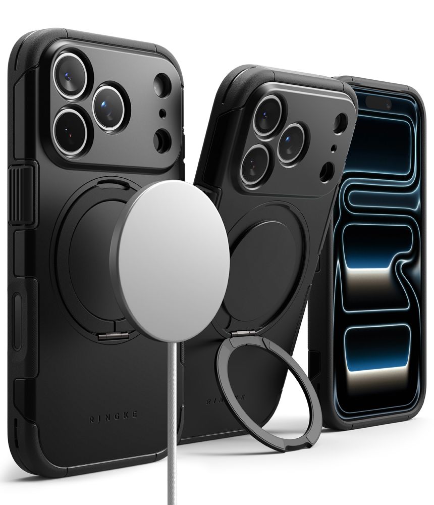 Ringke Alles MagSafe dėklas iPhone 18 Pro / 17 Pro - Juodas -- iPhone 18 Pro / iPhone 17 Pro
