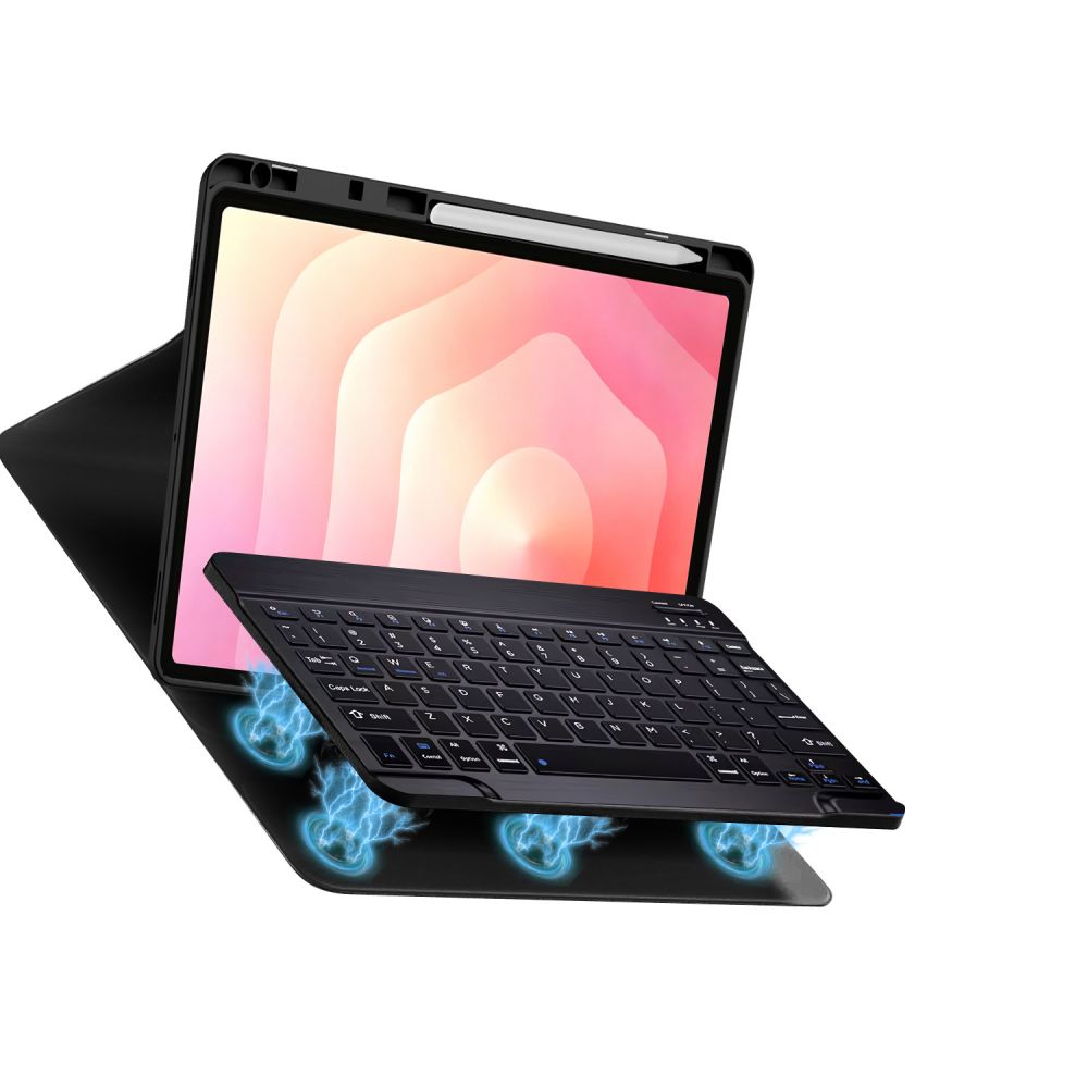 Tech-Protect SC Pen dėklas + Bluetooth klaviatūra Samsung Galaxy Tab S12+ 12,4" X840 / X846B - Juodas -- Samsung Galaxy...