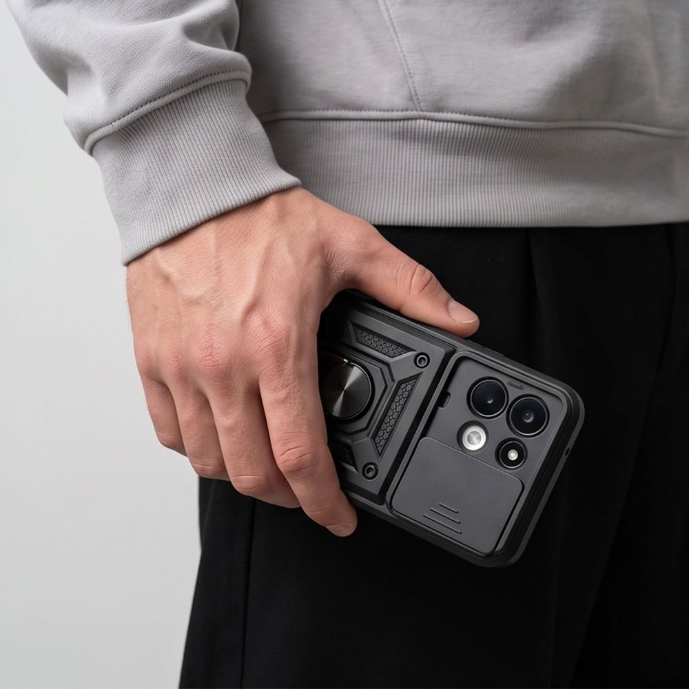 Tech-Protect CamShield Pro dėklas Xiaomi Redmi 17 4G / 5G - Juoda -- Xiaomi Redmi 17 4G