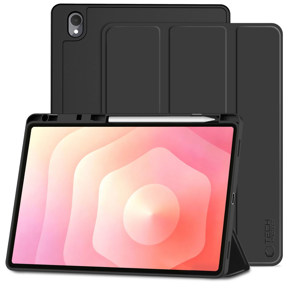 Tech-Protect SmartCase Pen dėklui Samsung Galaxy Tab S12+ 12.4" X840 / X846B - Juoda -- Samsung Galaxy Tab S12+