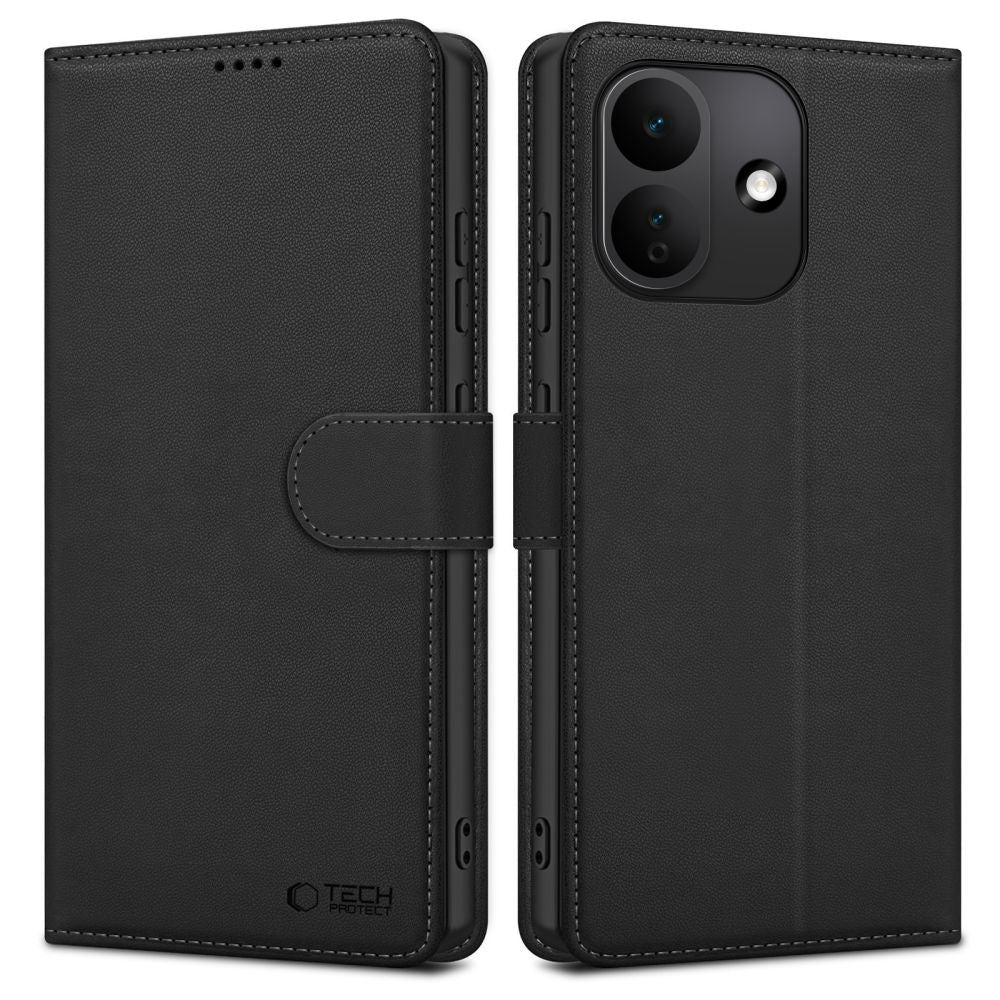 Tech-Protect Wallet dėklas Xiaomi Redmi Note 17 Pro 5G - matinis juodas -- Xiaomi Redmi Note 17 Pro 5G