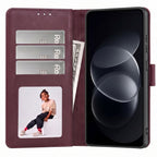 Tech-Protect Piniginė dėklas Xiaomi Redmi Note 17 Pro Max 5G - bordo -- Xiaomi Redmi Note 17 Pro Max