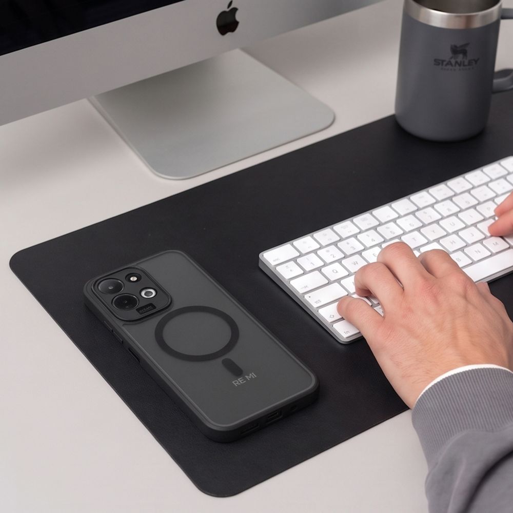 Dėklas Tech-Protect Magmat MagSafe telefonams Xiaomi Redmi 17 4G / 17 5G - matinė juoda -- Xiaomi Redmi 17 4G / Xiaomi...