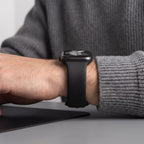 Tech-Protect silikono dirželis Apple Watch 44 / 45 / 46 / 49 mm - juodas -- Apple Watch 44mm / Apple Watch 45mm / Apple...